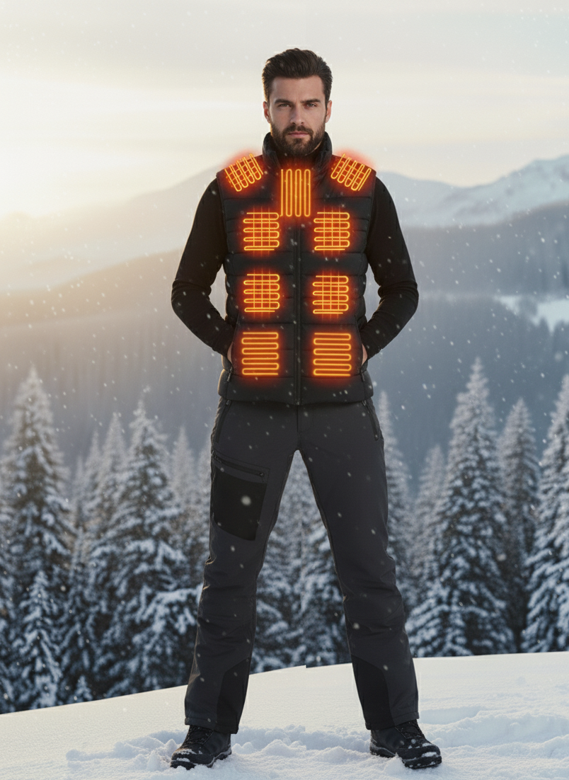 Podgrzewana Kamizelka Męska