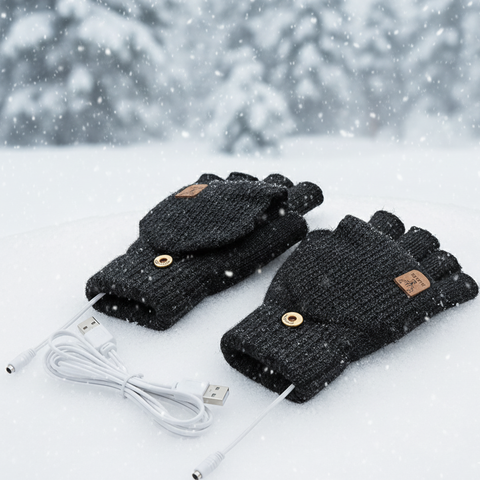 Podgrzewane Rękawiczki USB 2w1