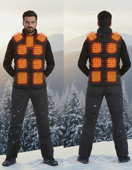 Podgrzewana Kamizelka Męska